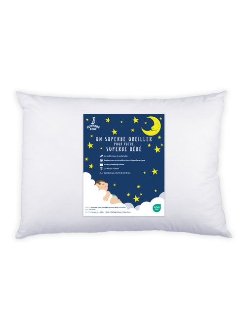 Oreiller enfant 40x60 | SUPERBE BEBE - Kiabi