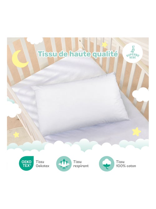 Oreiller enfant 40x60 | SUPERBE BEBE - Kiabi