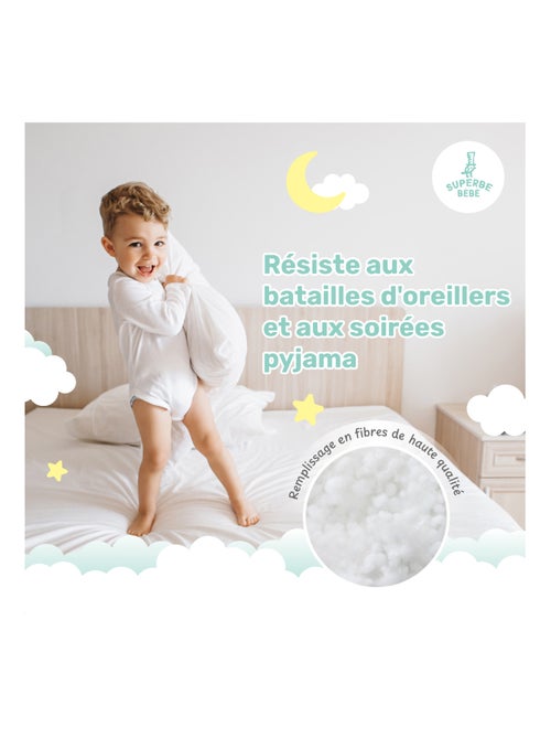Oreiller enfant 40x60 | SUPERBE BEBE - Kiabi