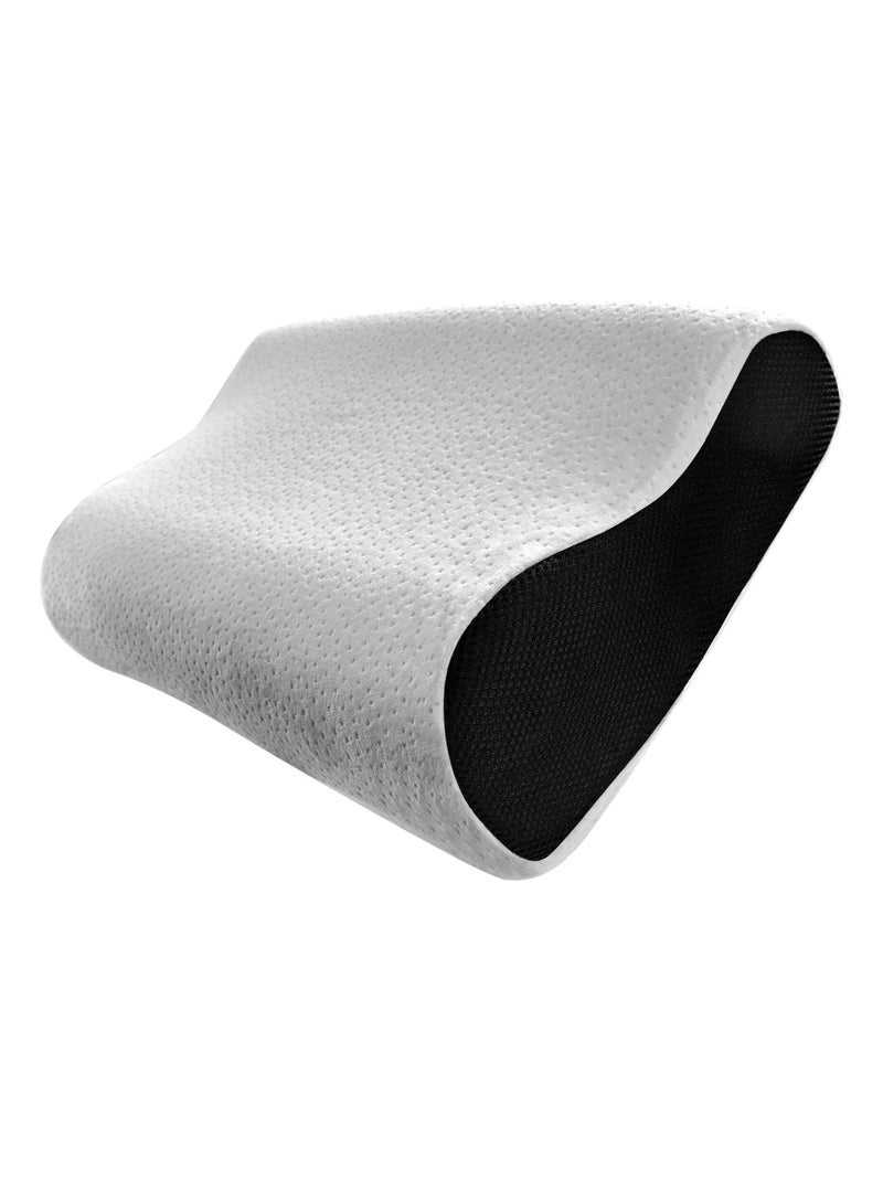 Oreiller ergonomique à mémoire de forme Blanc - Kiabi