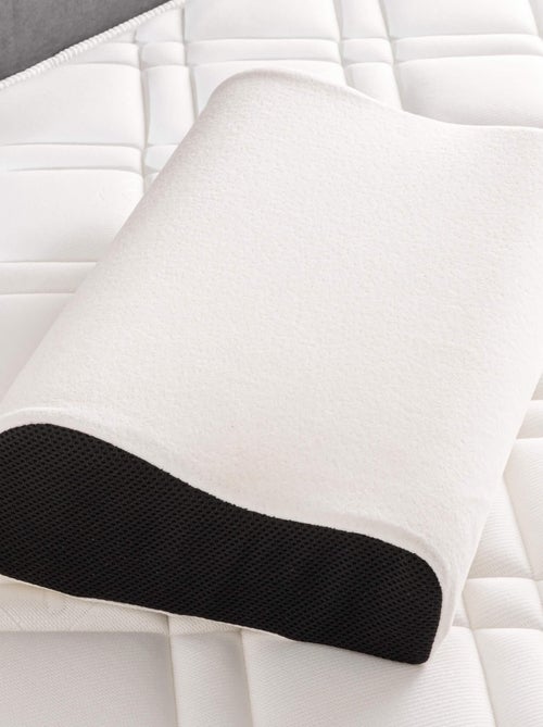 Oreiller ergonomique à mémoire de forme (lot de 2) - Kiabi Oreiller ergonomique à mémoire de forme (lot de 2) - Kiabi