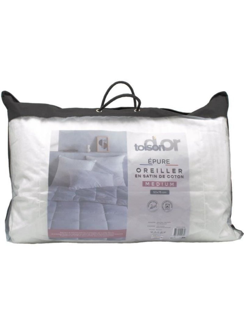 Oreiller ferme en 100% coton Blanc - Kiabi