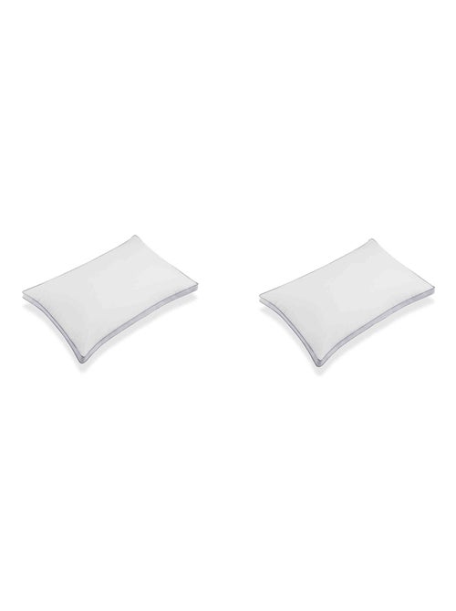 Oreiller ferme percale MICROGEL (lot de 2) - Kiabi