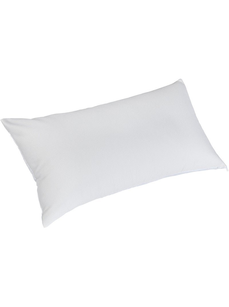 Oreiller Fibre Iron Fermeté moyenne à élevée Hypoallergénique Blanc - Kiabi