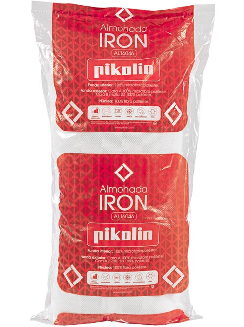 Oreiller Fibre Iron Fermeté moyenne à élevée Hypoallergénique - Kiabi Oreiller Fibre Iron Fermeté moyenne à élevée Hypoallergénique - Kiabi