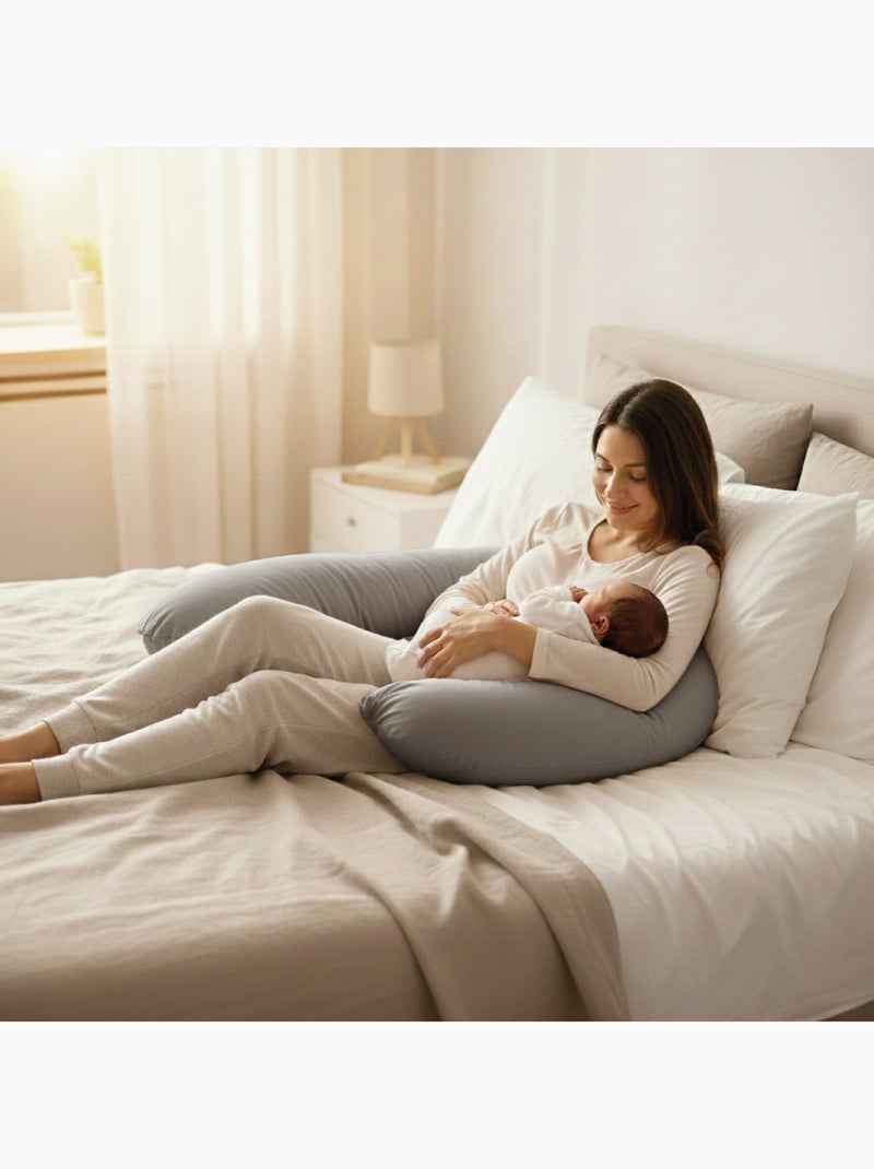 Oreiller intérieur, rembourrage, garnissage coussin de grossesse et d'allaitement - Monsieur Bébé Blanc - Kiabi