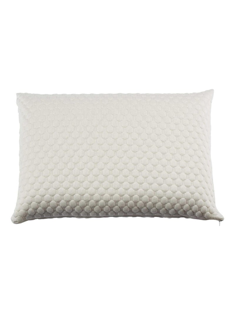 Oreiller latex, housse Blanc - Kiabi