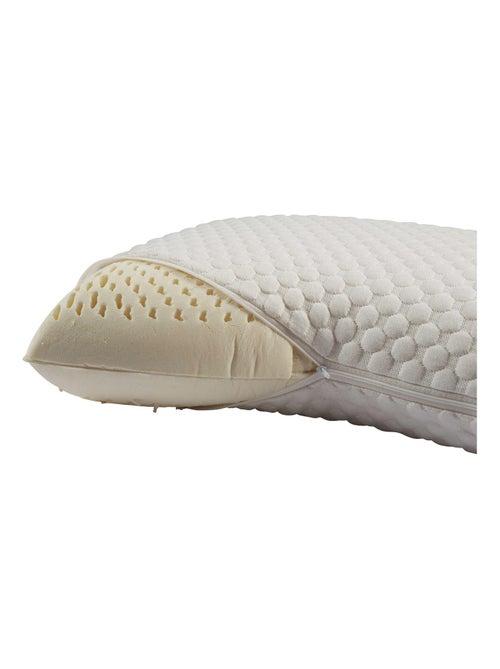 Oreiller latex, housse (lot de 2) - Kiabi