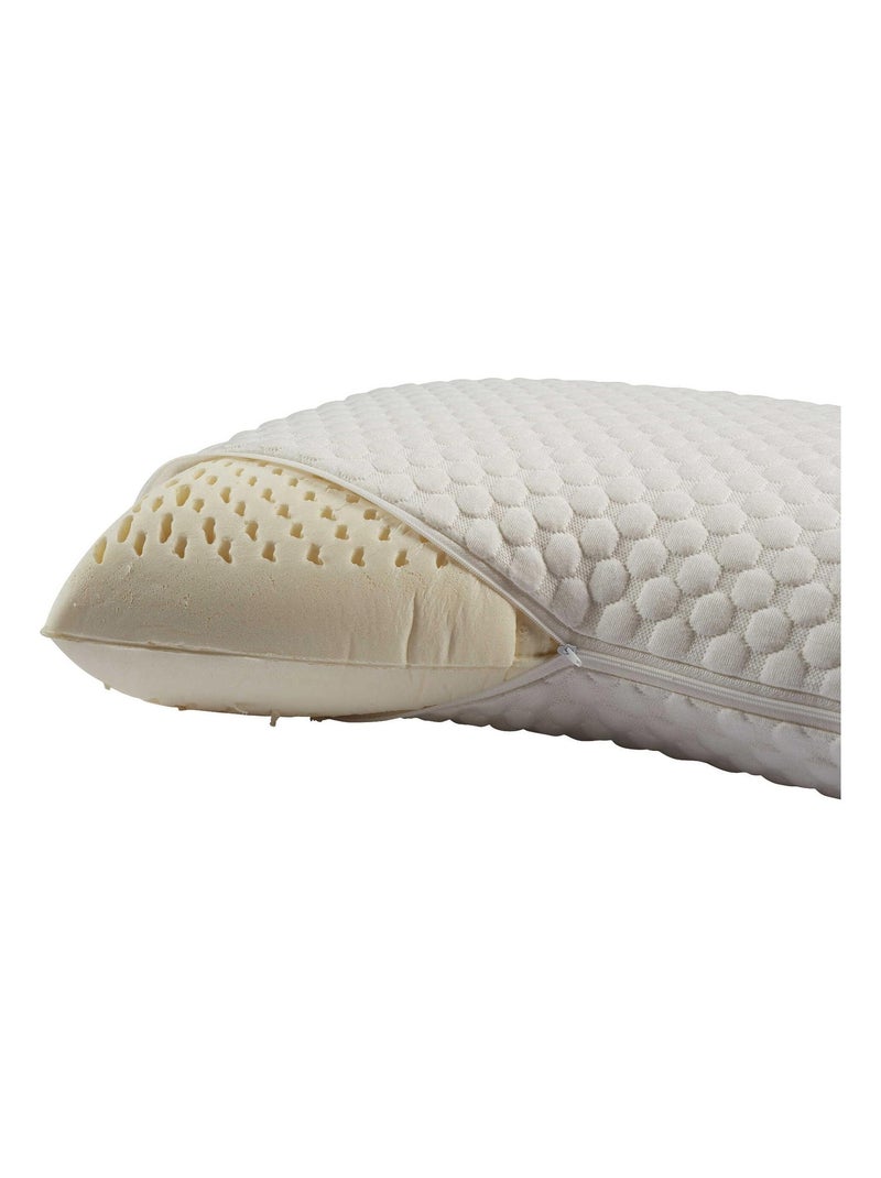 Oreiller latex, housse (lot de 2) Blanc - Kiabi