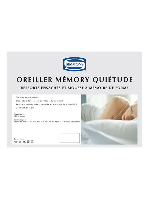 Oreiller MEMORY QUIETUDE - Kiabi