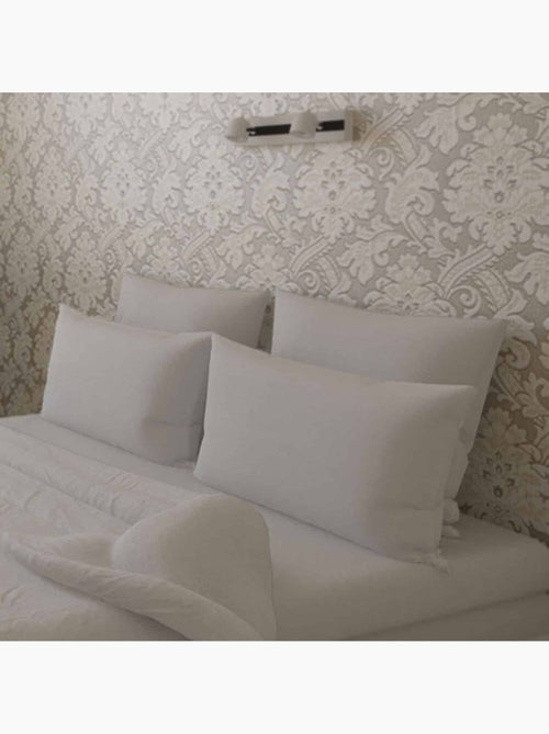Oreiller moelleux enveloppe coton percale NUAGE - Kiabi