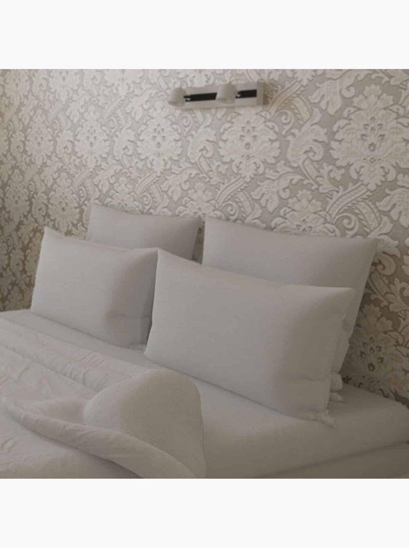 Oreiller moelleux enveloppe coton percale NUAGE Blanc - Kiabi
