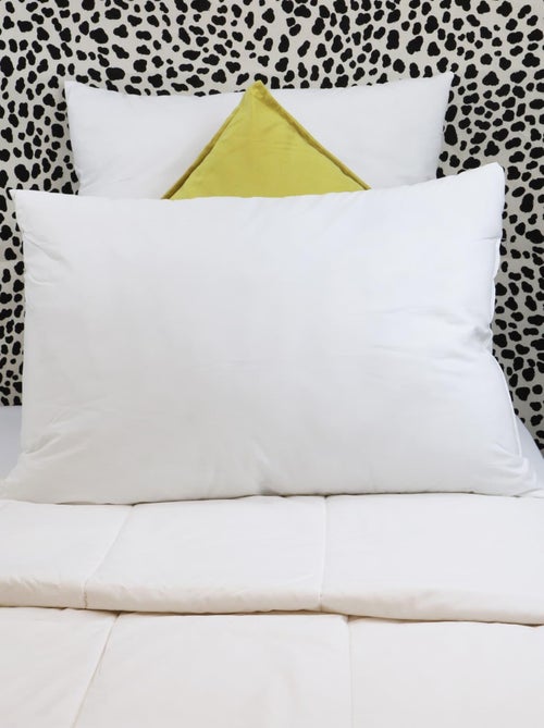 Oreiller moelleux enveloppe coton percale NUAGE - Kiabi