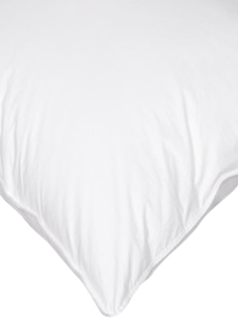 Oreiller moelleux enveloppe percale Blanc - Kiabi