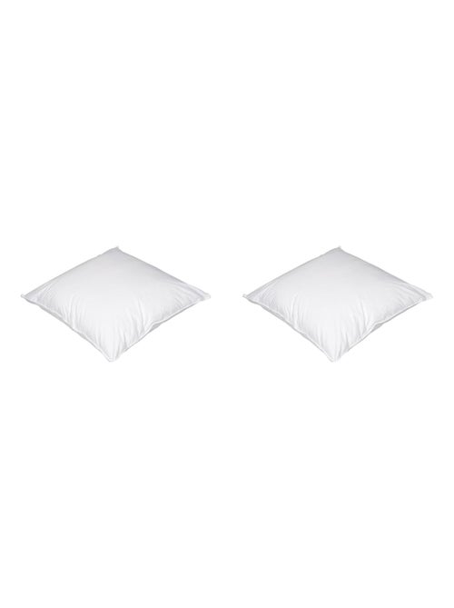 Oreiller moelleux enveloppe percale (lot de 2) - Kiabi