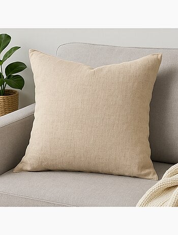 Oreiller moelleux Lin / Coton - 60 x 60