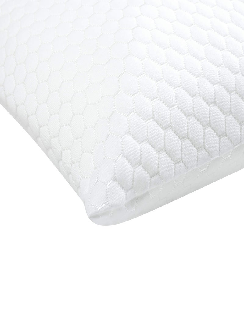 Oreiller moelleux mémoire de forme Blanc - Kiabi