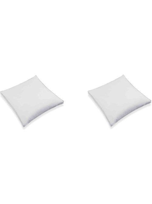 Oreiller moelleux percale MICROGEL (lot de 2) - Kiabi