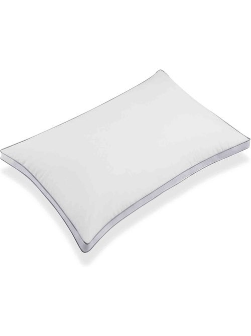 Oreiller moelleux percale MICROGEL (lot de 2) - Kiabi