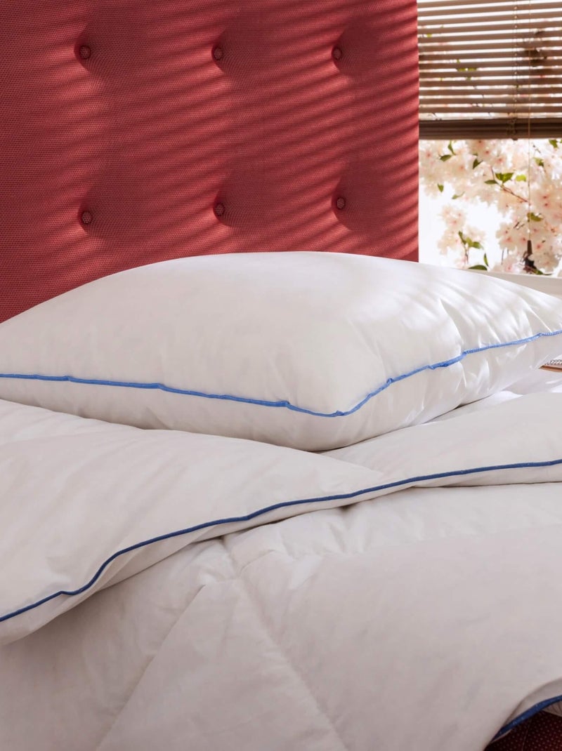 Oreiller moelleux/ferme duvet antiallergènes Blanc - Kiabi