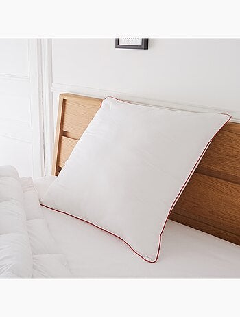 Oreiller Naturel - Garnissage Plume et Duvet - Enveloppe 100% Coton - Gonflant et Moelleux