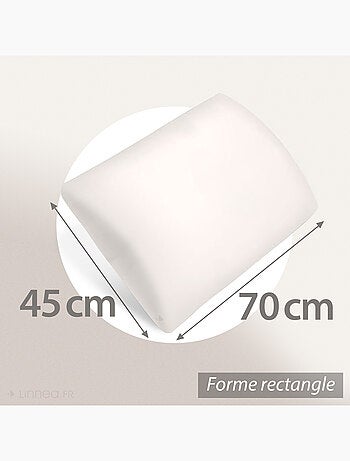 Oreiller PILO Visco-végétal à mémoire de forme Rectangulaire