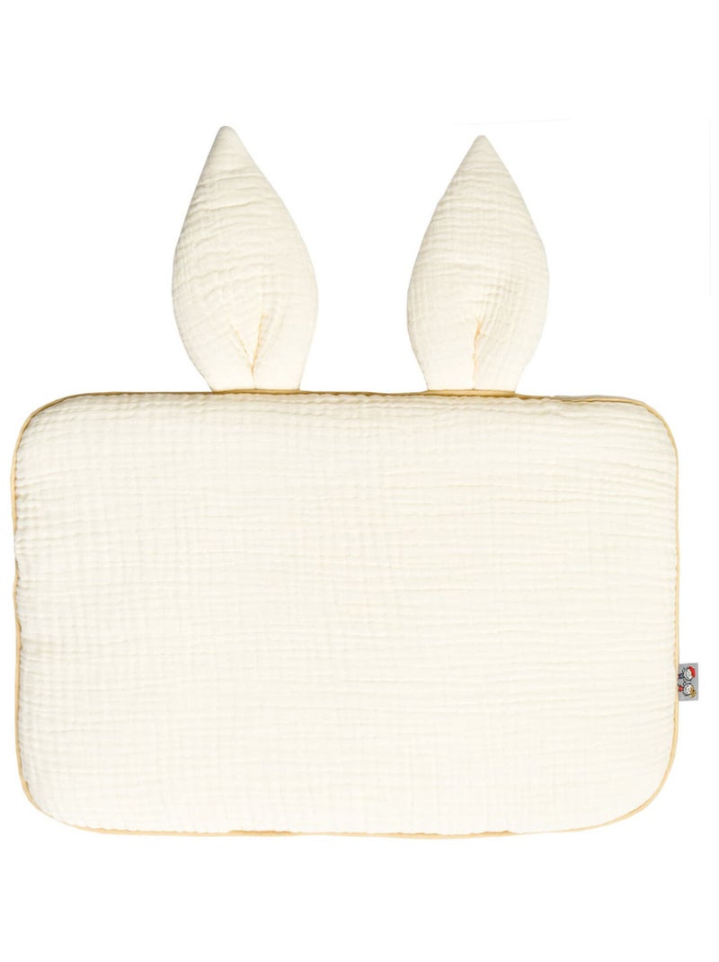 Oreiller plat lapin en gaze de coton, Jeanne SEVIRA KIDS Ecru - Kiabi