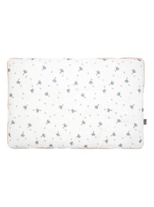 Oreiller plat réversible en gaze de coton, Bleuet SEVIRA KIDS - Kiabi