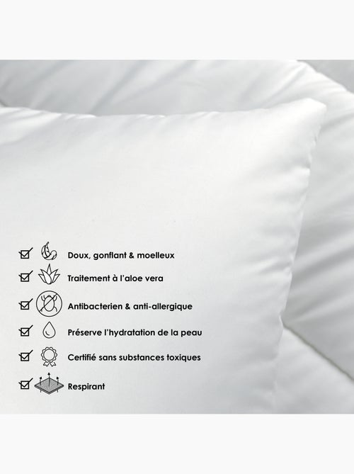 Oreiller respirant moelleux premium avec traitement anti-acarien - Kiabi