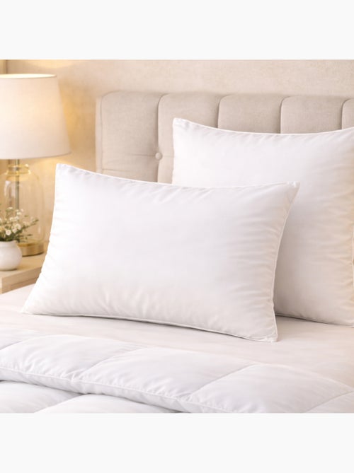 Oreiller respirant moelleux premium avec traitement anti-acarien - Kiabi