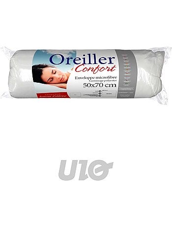 Oreiller uni confort en polyester