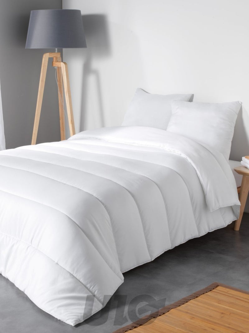 Oreiller uni confort en polyester Blanc - Kiabi