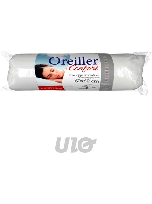 Oreiller uni confort en polyester - Kiabi