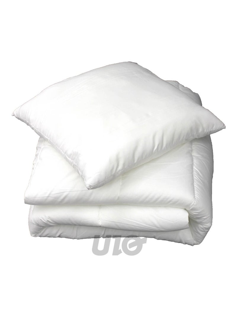 Oreiller uni confort en polyester Blanc - Kiabi