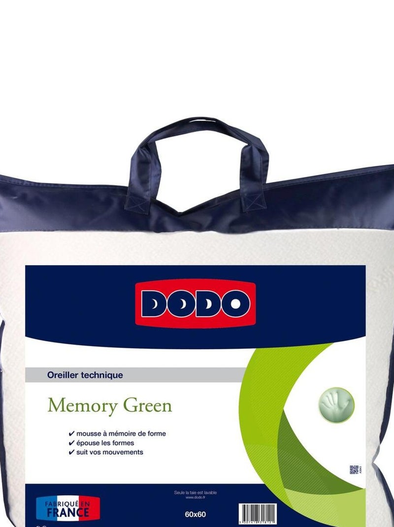 Oreiller Végétal Memory Green - DODO Blanc - Kiabi