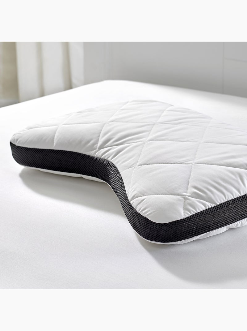 Oreiller Viscoélastique Antiallergique Fermeté moyenne Blanc - Kiabi