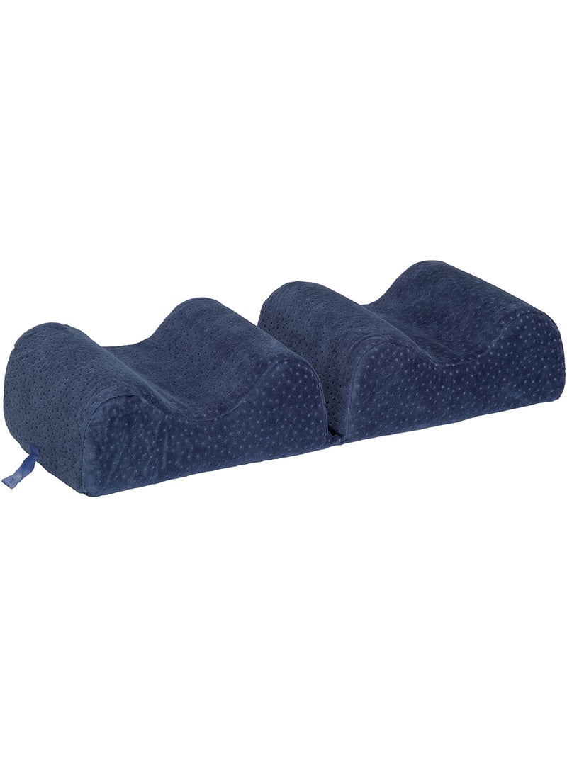 Oreiller Viscoélastique Pliable pour les Jambes à l'Aloe Vera Bleu - Kiabi