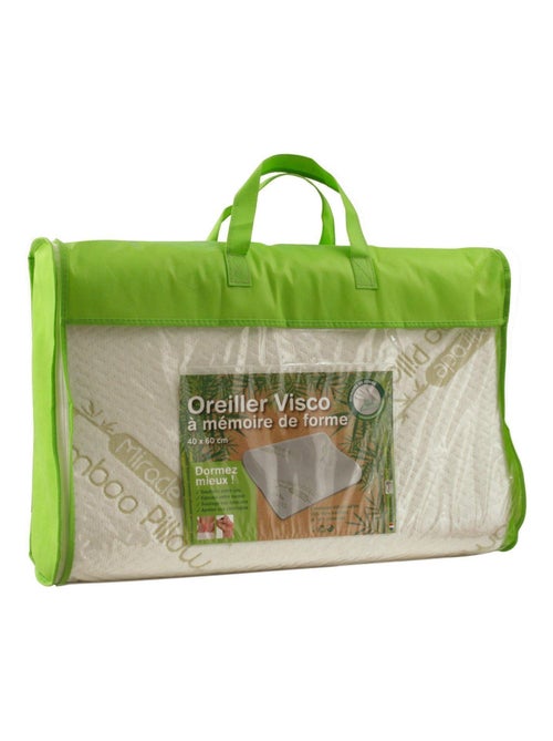 Oreiller Viscose cervical 40x60 cm A mémoire de forme - Kiabi