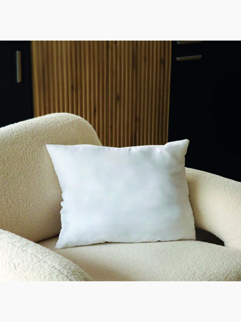 Oreillers, coussins de garnissage rectangulaires - Vivezen Blanc Blanc - Kiabi