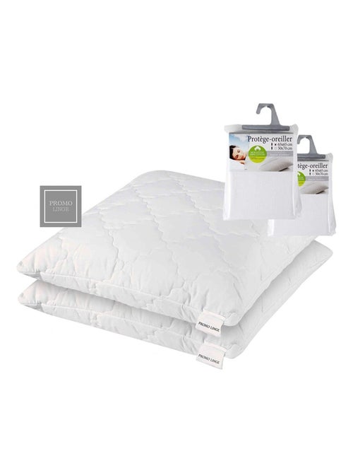 Oreillers Polyester Flocon Mémoire de Forme PROMO LINGE - Kiabi
