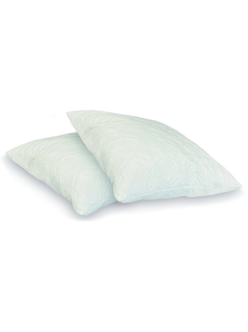 Oreillers polyester flocon mémoire de forme promo linge Blanc - Kiabi