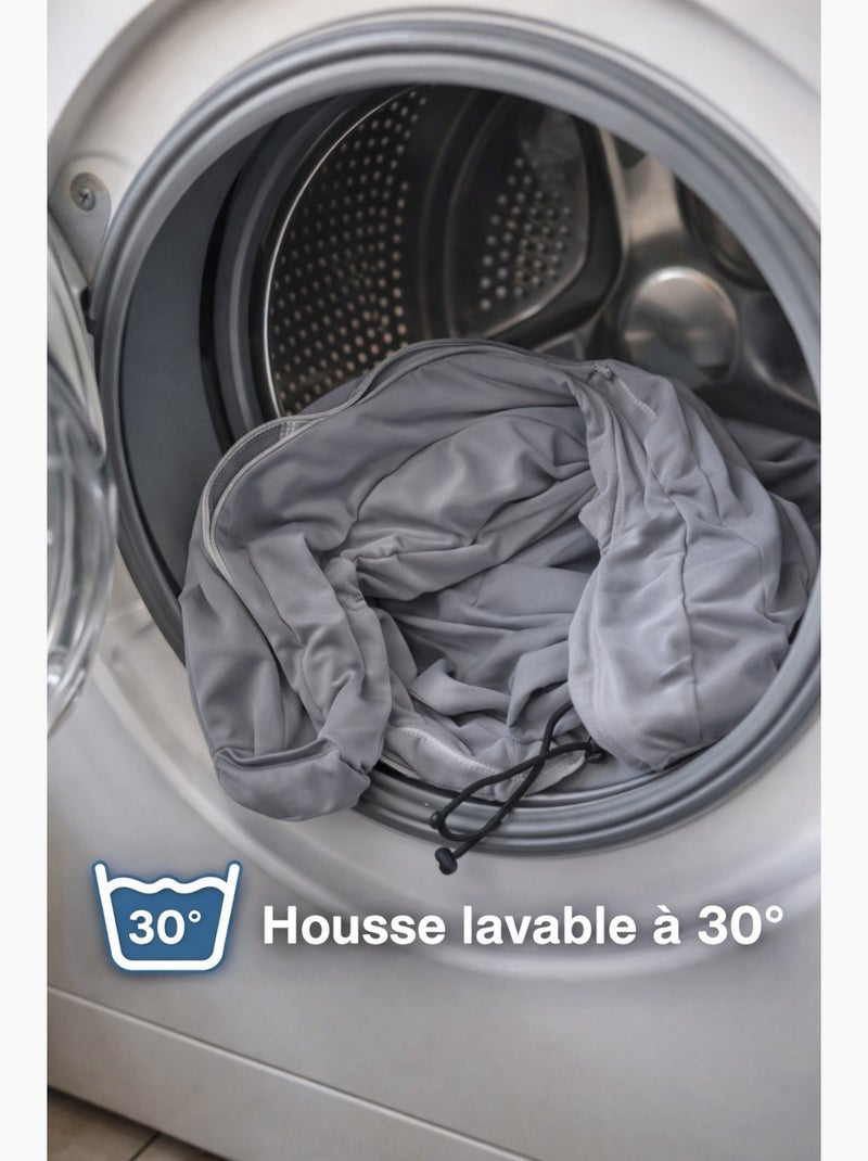 Oreillers Polyester Voyage Mémoire de Forme PROMO LINGE gris anthracite - Kiabi