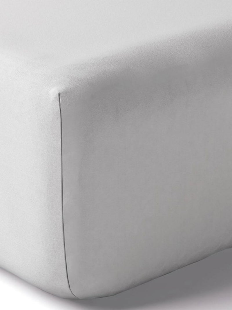 ORGANIC DRAP HOUSSE BONNET 30CM 50% CHANVRE 50% COTON Blanc - Kiabi