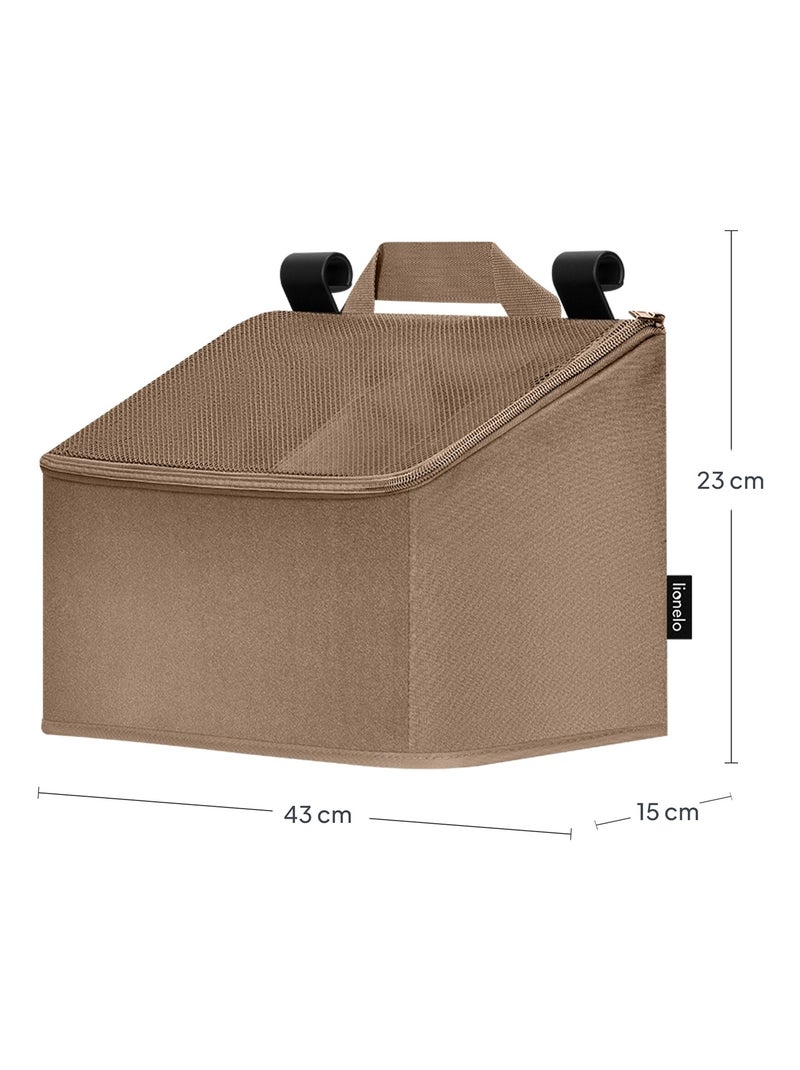 Organisateur de lit de bébé LIONELO Sidepocket - Imperméable - 3 compartiments - Zippé Beige - Kiabi