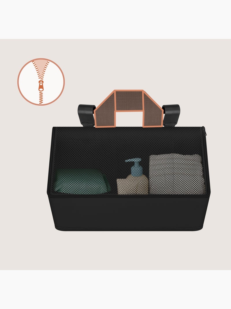 Organisateur de lit de bébé LIONELO Sidepocket - Imperméable - 3 compartiments - Zippé Noir - Kiabi