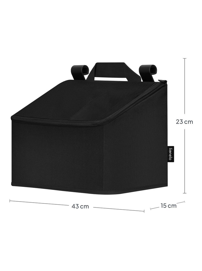Organisateur de lit de bébé LIONELO Sidepocket - Imperméable - 3 compartiments - Zippé Noir - Kiabi