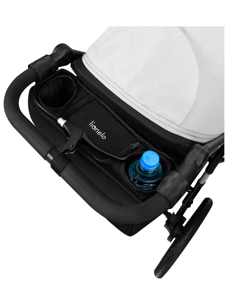 Organisateur de poussette LIONELO Azura - Porte-gobelet - Poche zippée Noir - Kiabi