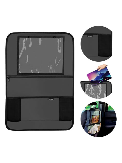 Organisateur de siège auto 2en1 LIONELO - Poche transparente - 5 poches de tailles différentes - Kiabi Organisateur de siège auto 2en1 LIONELO - Poche transparente - 5 poches de tailles différentes - Kiabi