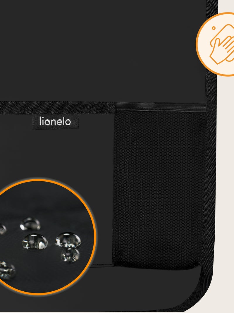 Organisateur de siège auto 2en1 LIONELO - Poche transparente - 5 poches de tailles différentes Noir - Kiabi