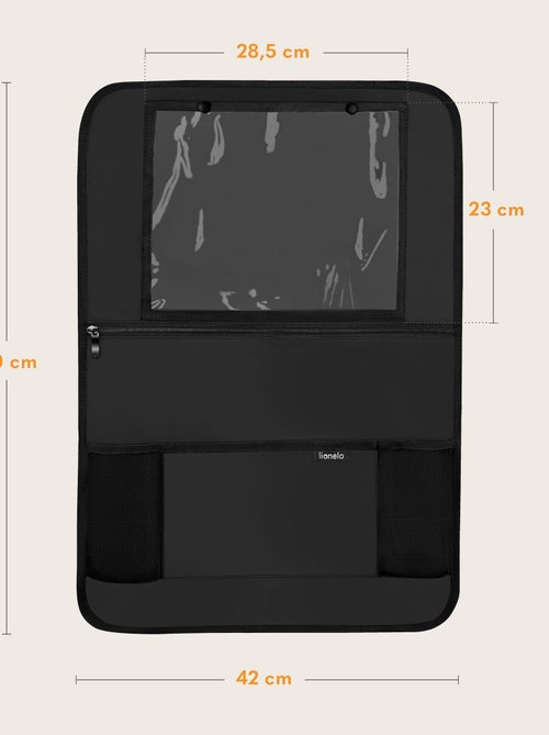 Organisateur de siège auto 2en1 LIONELO - Poche transparente - 5 poches de tailles différentes - Kiabi Organisateur de siège auto 2en1 LIONELO - Poche transparente - 5 poches de tailles différentes - Kiabi